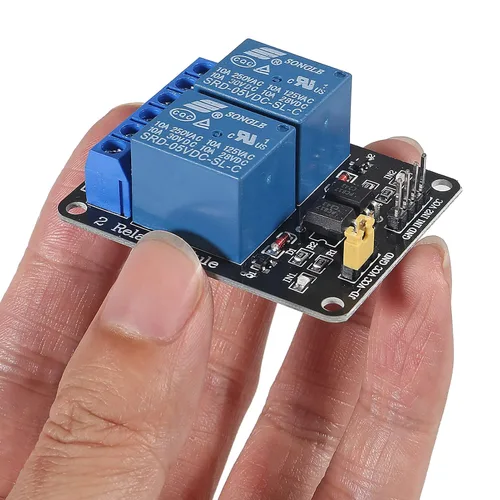 Miniatura 7 de Módulo de relé de estado sólido de 6 piezas, disparador de nivel alto/bajo, 5V, 2 canales para equipos de automatización de control