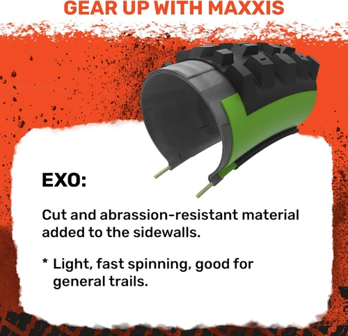 Miniatura 5 de Neumático MAXXIS Minion DHR II - Compuesto dual EXO - Clasificación E25, sin cámara Excelente frenado y tracción en curvas en terrenos empinados