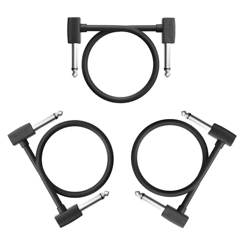 Miniatura 7 de Cable de conexión de guitarra de 6 pulgadas de 5.9 in, 0.5 pies de 1/4 en ángulo recto TS cable de pedal de efecto