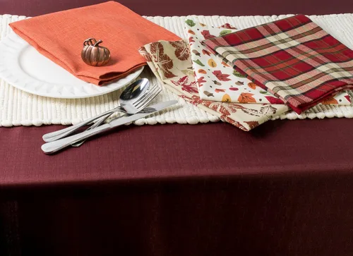 Miniatura 7 de Mantel/Camino de mesa/Servilleta de 100% algodón, lavable a máquina, para cena y día festivo, de DII