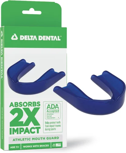 Miniatura 12 de Protector bucal deportivo Delta Dental - Aceptado por la ADA - 2 veces la absorción de impacto - Funciona con brackets - Aqua 2X impact absorption