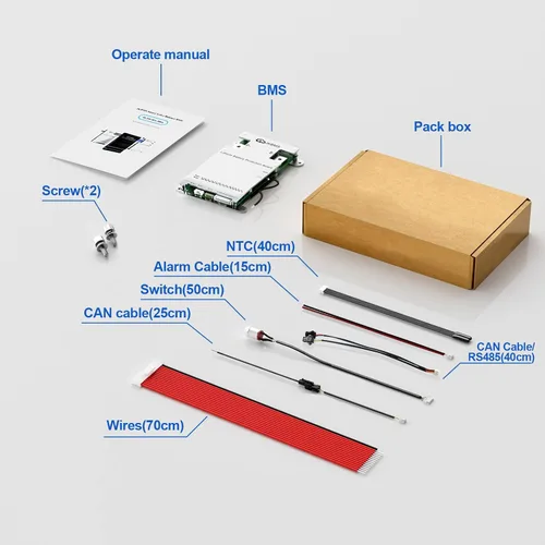 Miniatura 7 de JK BMS Smart BMS 3S-8S 100A 1A Balanceador activo JK-B1A8S10P-HCRPB JK BMS para LiFePO4 Li-ion LTO baterías con Bluetooth RS485 CAN función