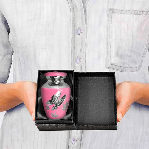 Miniatura 3 de Trupoint Memorials Urnas pequeñas para recuerdo de cenizas humanas, mini urna de cremación decorativa para hombres y mujeres adultos, juego de 4