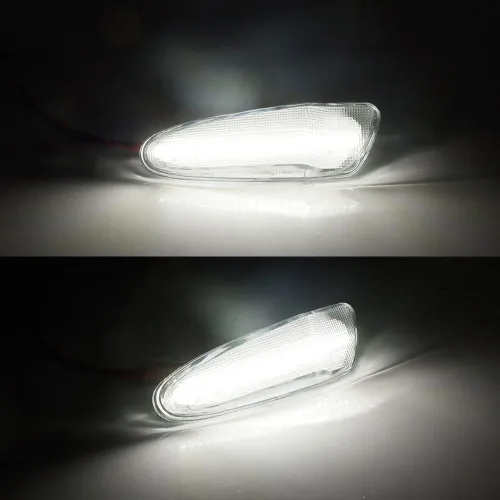 Miniatura 3 de Lámpara LED blanca de lente transparente compatible con Toyota SUPRA MK.4 1997 1998 y Toyota Celica 2000-2005 Luz de marcador lateral de Lente