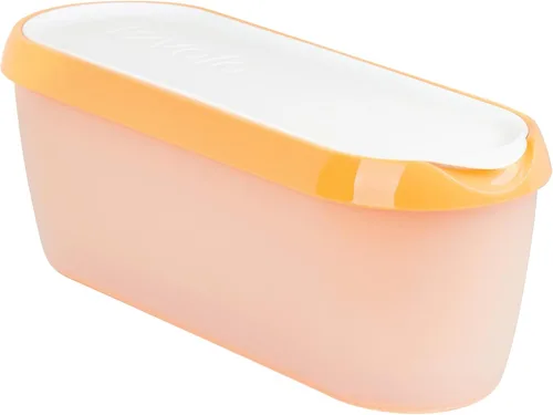 Tovolo Recipientes de helado para helado casero Orange Crush, Glide A Scoop Tub para helado reutilizable, 1.5 cuartos de galón de capacidad, sin