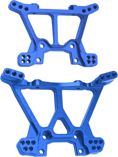 Miniatura 6 de Piezas de actualización de torre de choque delantera y trasera de aleación de aluminio compatibles con 1/10 Traxxas Slash 4x4 4WD RC Car Reemplazo