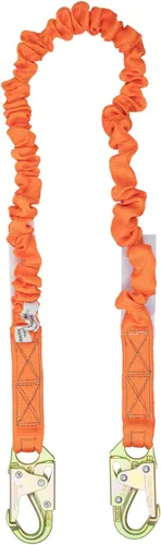Miniatura 9 de Malta Dynamics Cordón interno de absorción de golpes con protección contra caídas de 4.5 a 6 pies con 1 gancho de acero y 2 ganchos de armadura