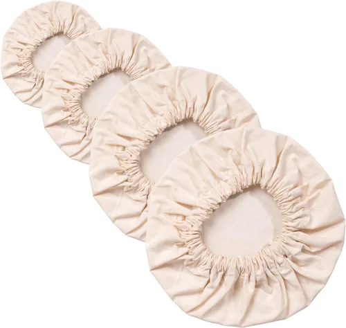 Miniatura 10 de Reusable Bowl Covers for Sourdough Bread Proofing,100% Cotton Elastic Set of 6 in Varying Sizes Easily Fit Your Bowls 4" to 13" - Durable Fabric