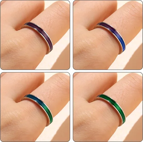 Miniatura 6 de ADRAMATA Anillos de plata de ley 925 para mujeres y hombres, anillos de compromiso de boda de 0.157 pulgadas, anillos de compromiso de moda