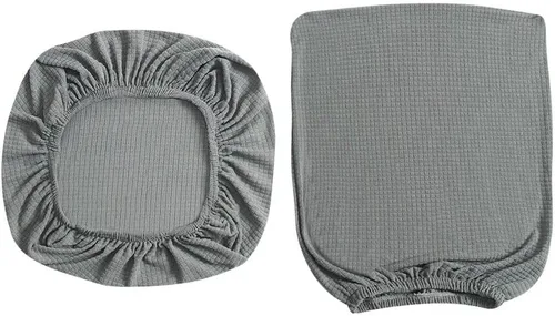 Miniatura 4 de Forcheer - Fundas elásticas para silla de oficina de Jacquard, resistentes al agua, 2 piezas para sillas de escritorio o de la computadora