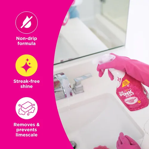 Miniatura 3 de Stardrops - The Pink Stuff - Limpiador en espuma para baños Miracle 750 ml - Para baños, azulejos, espuma de jabón, sarro, sin marcas