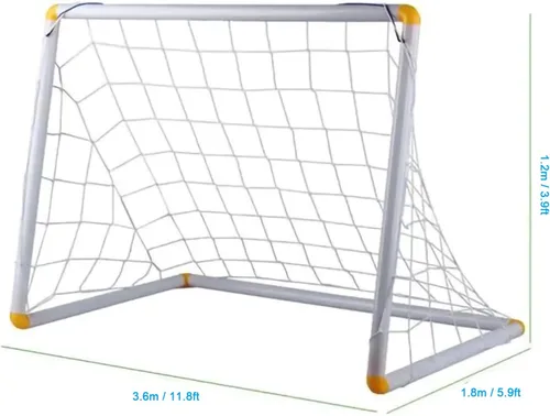 Miniatura 6 de Red de portería de fútbol, red trenzada deportiva, portátil, equipo de campo de repuesto de fútbol, cuerda de polietileno plegable para patio