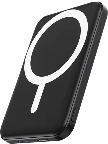 podoru - Banco de energía Magsafe, 5000 mAh, magnético, con cable tipo C 20 W PD, carga rápida entrada Lighting, cargador portátil inalámbrico para