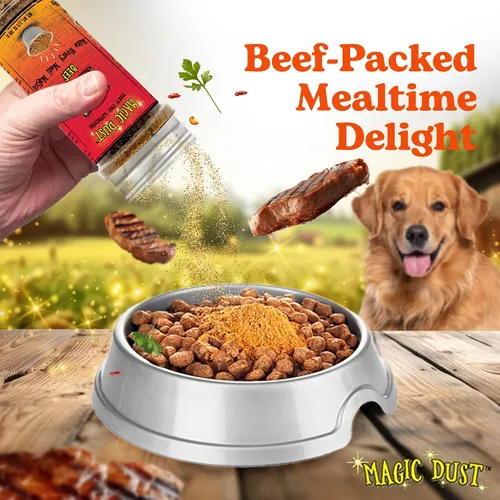 Miniatura 5 de Magic Dust - Decoración de carne seca de carne de res con una sola proteína para perros y gatos, mejora el sabor y eleva la emoción de la hora