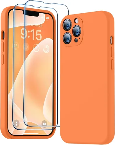 Miniatura 35 de BossKiss Funda compatible con iPhone 13 Pro, silicona de alta calidad mejorada [protección de cámara] [2 protectores de pantalla]