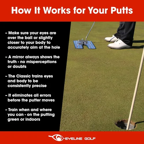 Miniatura 3 de Genuine EyeLine Golf Alignment Putting Mirror - Top Training Aid on the PGA Tour - See Rapid Improvement - Helps Beginner, Junior, and Scratch