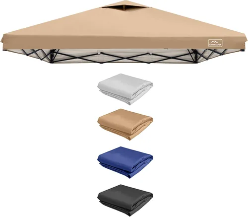 Miniatura 70 de KAMPKEEPER Cubierta de Repuesto Superior para Carpa Toldo Emergente con Ventilación de Aire y Correa Elástica Ajustable, Poliéster Resistente a Azul