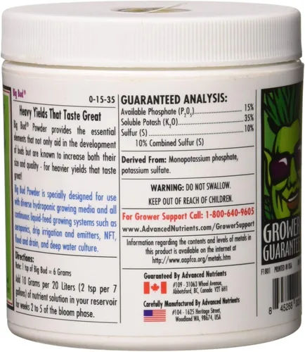 Miniatura 2 de Advanced Nutrients Big Bud en polvo, 4.59 oz