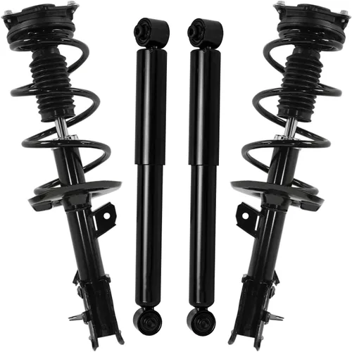 Miniatura 81 de Detroit Axle - Puntales y Amortiguadores para Chevy Traverse Buick Enclave GMC Acadia Saturn Outlook 2007-2012, 2 puntales delanteros con resorte