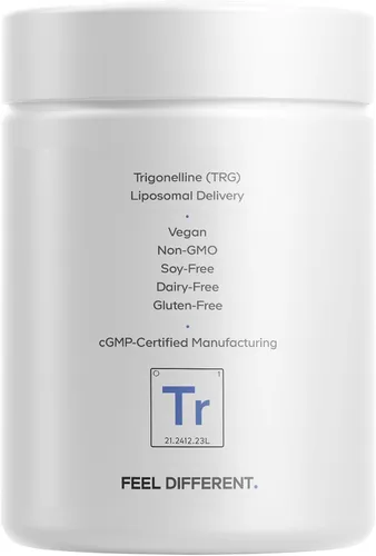 Miniatura 9 de Codeage Trigonelina liposomal - 250 mg por cápsula - Suministro de 3 meses - Alcaloide a base de plantas - Entrega liposomal para biodisponibilidad