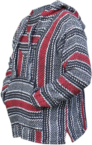 Miniatura 2 de Del Mex Sudadera con capucha mexicana de lujo Jerga Surf Poncho Droga