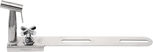 Miniatura 4 de Brondell CSL-40 CleanSpa rociador Shattaf para bidet manual de lujo, plata.