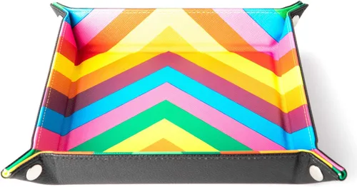 Miniatura 8 de FanRoll - Bandeja plegable de terciopelo para dados con respaldo de piel sintética: azul, juego de rol, accesorios de dados para Calabozos y Dragones