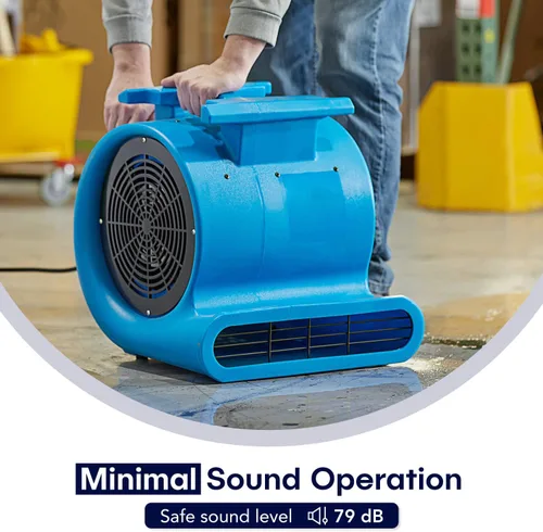 Miniatura 4 de Mounto 3 velocidades Air Mover 1HP 4000+ CFM Monster soplador de piso secadores de alfombras Secador de piso de limpieza