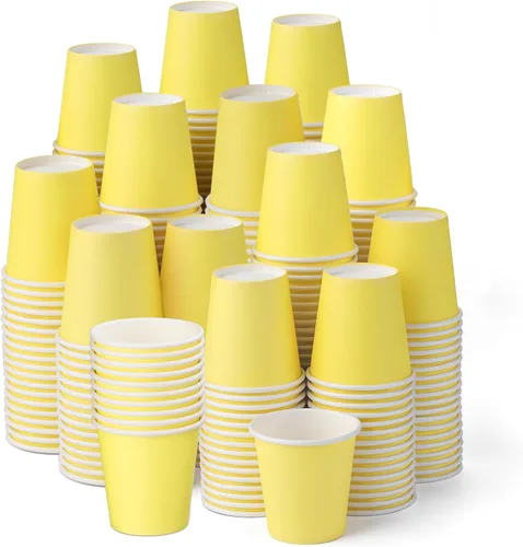 Miniatura 21 de Paquete de 50 vasos de papel blancos de 3 onzas, vasos desechables para el baño, vaso pequeño para enjuague bucal, vaso para aperitivos para agua