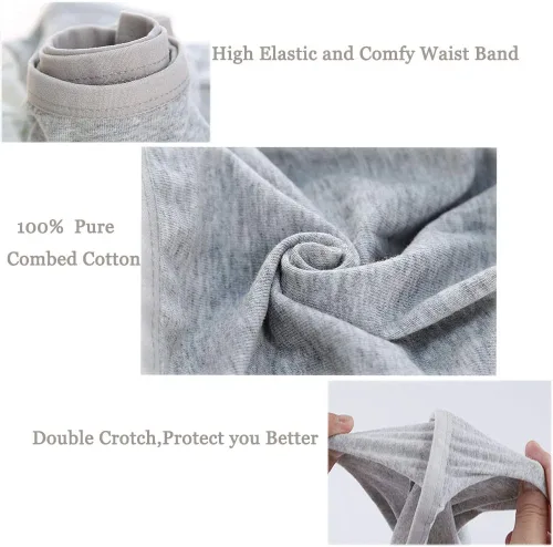 Miniatura 3 de STARLY 5pcs Mens Desechable Algodón Ropa Interior Viaje Boxers Escritos Portátil Pantalones Cortos Blanco/Gris/Verde Oliva