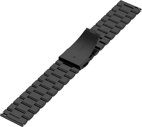 Miniatura 3 de Correa de liberación rápida compatible con SKG V7/V7 Pro Smart Watch Band para mujeres y hombres, correa de repuesto de acero inoxidable de metal