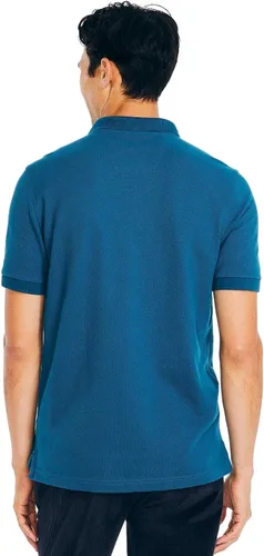 Miniatura 4 de Nautica playera polo clásica de mangas cortas, color sólido, para hombre
