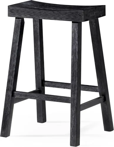 Maven Lane Taburete de bar de cocina, moderno taburete de bar de madera de granja, taburete de isla de cocina, taburetes de bar de altura de