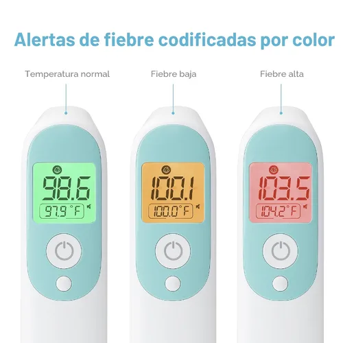 Miniatura 3 de Termómetro Frida Baby, termómetro infrarrojo 3 en 1 para oído, frente y sin contacto, termómetro de fiebre para bebé, lactantes, niños pequeños