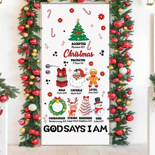 Miniatura 2 de Calcomanías de pared de Navidad, citas de Navidad, calcomanías de pared para decoración de interiores inspiradoras para niños, calcomanías de pared