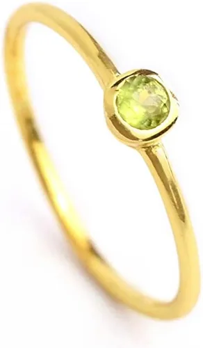 Miniatura 12 de Anillo pequeño de piedras preciosas apilable, banda de anillo delicada y delgada minimalista, anillo simple apilable de piedra natal