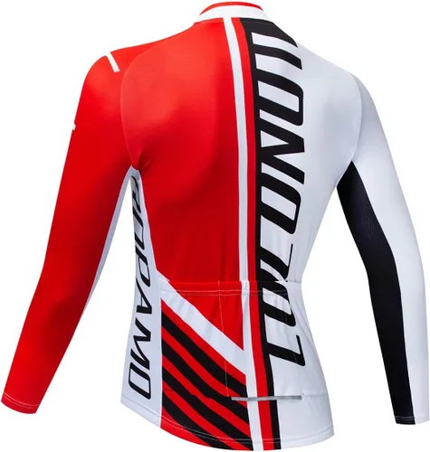 Miniatura 2 de Coconut Ropamo CR manga larga ciclismo Jersey hombres, 3+1 bolsillos con cremallera Bicicletas Tops de secado rápido transpirable Ciclismo camisa