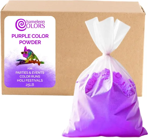 Miniatura 14 de Chameleon Colors Polvo de color de 25 libras, 1 paquete, color aguamarina vibrante, para 15-20 personas, apto para niños, no tóxico y sin gluten