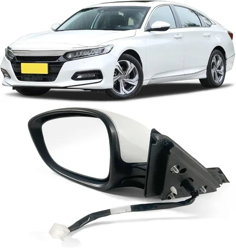 Miniatura 15 de Espejo de puerta lateral izquierdo para Honda Accord LX, Sport 2018-2022 丨 Eléctrico 丨 Sin calefacción, sin señal de giro, compatible con pintura