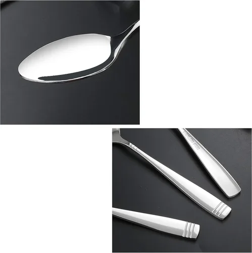 Miniatura 5 de Obstnny Juego de cucharas de té de acero inoxidable de 12 piezas, cucharas pequeñas