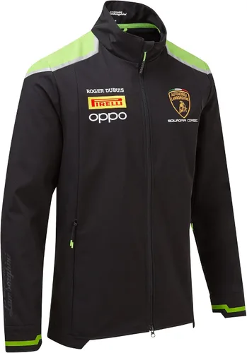 Lamborghini Squadra Corse Team Softshell - Chaqueta para hombre, color negro, Negro -