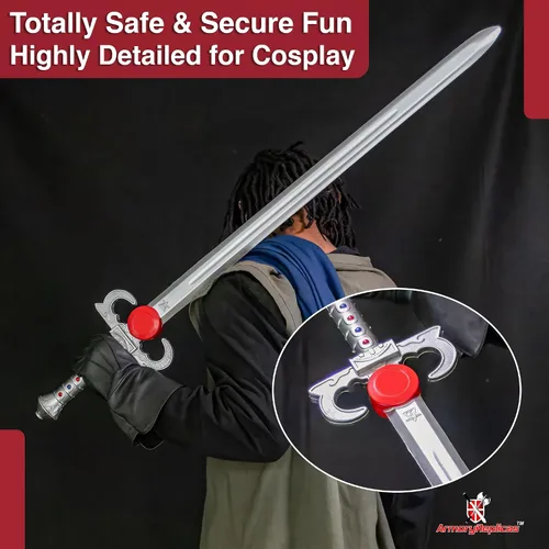 Miniatura 4 de Armory Replicas™ Premium Foam Fantasy Swords Collection – LARP, Cosplay, and Costume Props with Carrying Belt