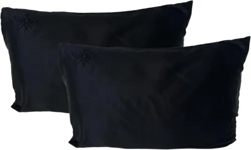 Funda de almohada de seda para cabello y piel - Paquete individual - Alta calidad 6A 100% seda de morera real 22 Momme Charmeuse (ambos lados) -