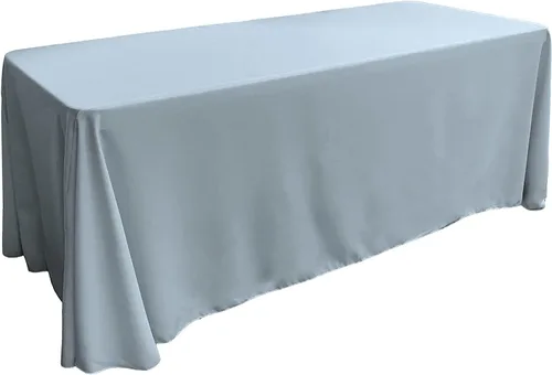 Miniatura 13 de LA Linen Mantel rectangular lavable de popelín de poliéster, resistente a las manchas y a las arrugas, cubierta de mesa 60x84, mantel de tela
