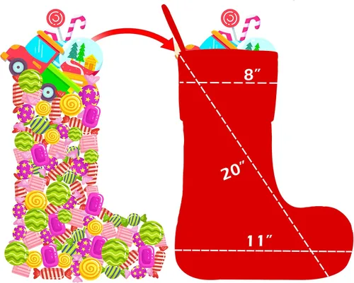 Miniatura 4 de LUBOT Juego de 4 medias de Navidad grandes para la familia, 20 pulgadas, silueta de búfalo rojo a cuadros para colgar en la chimenea, decoración