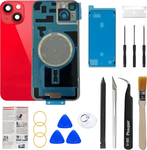 Miniatura 12 de Reemplazo de cristal trasero OEM compatible con iPhone 15 de 6.1 pulgadas con marco de cámara y lente de cámara + kit de herramientas de reparación