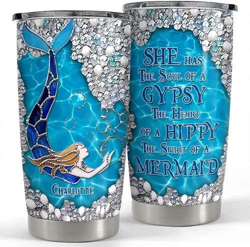 Miniatura 7 de SANDJEST Taza personalizada para mejor amiga Definición de mejor amiga Tazas de 20oz 30oz con tapa, regalo para mujeres, niñas, mejores amigas