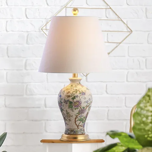 Miniatura 5 de Eyely EYL3009A Mae - Lámpara de mesa LED floral de 24 pulgadas para sala de lectura, sala de estar, oficina, dormitorio, clásica, cabaña