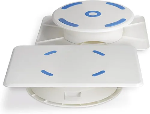 Miniatura 3 de Ateco 608 REVOLVING Cake Decorating soporte, 11" Ronda, apto para uso alimentario de plástico Base & parte superior, #608 - base plástica, Blanco