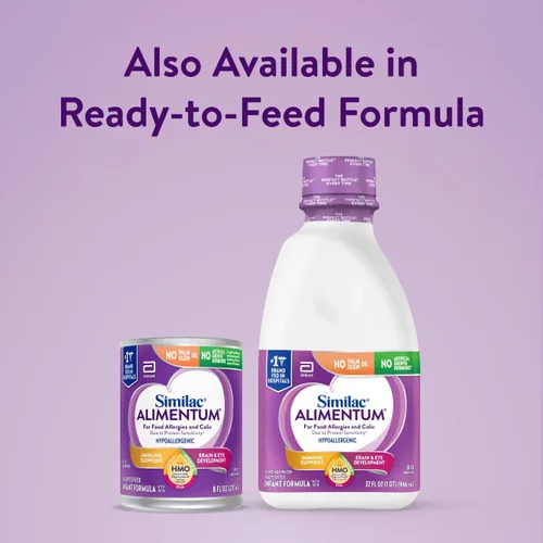 Miniatura 11 de Similac Alimentum con HMO 2'-FL - Fórmula hipoalergénica para bebés, para alergias alimentarias y cólicos debido a sensibilidad a las proteínas